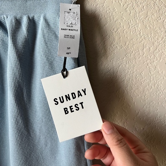 (SOLD ON INSTA) - ARITZIA SUNDAY BEST BABY WAFFLE JOGGERS - - Picture 6 of 9